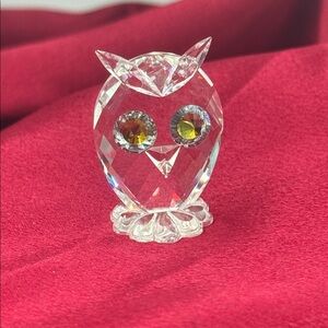 Vintage Swarovski Crystal Mini Owl Figurine, originally of "Woodland Friends”